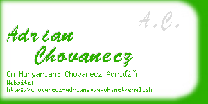 adrian chovanecz business card